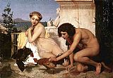 Jean-Leon Gerome Young Greeks at a Cock Fight painting